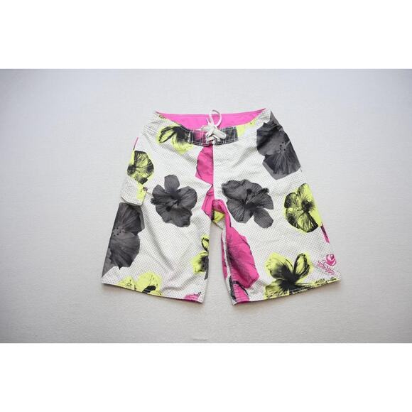Quiksilver Board Shorts Performance Floral Athletic Water Swim Mens Size 30 - Picture 1 of 9